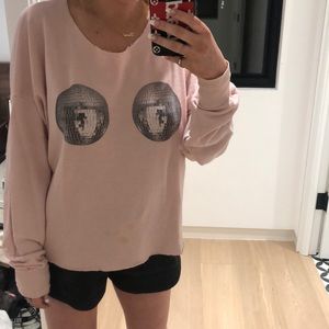 Wildfox Disco Ball Long Sleeve Shirt